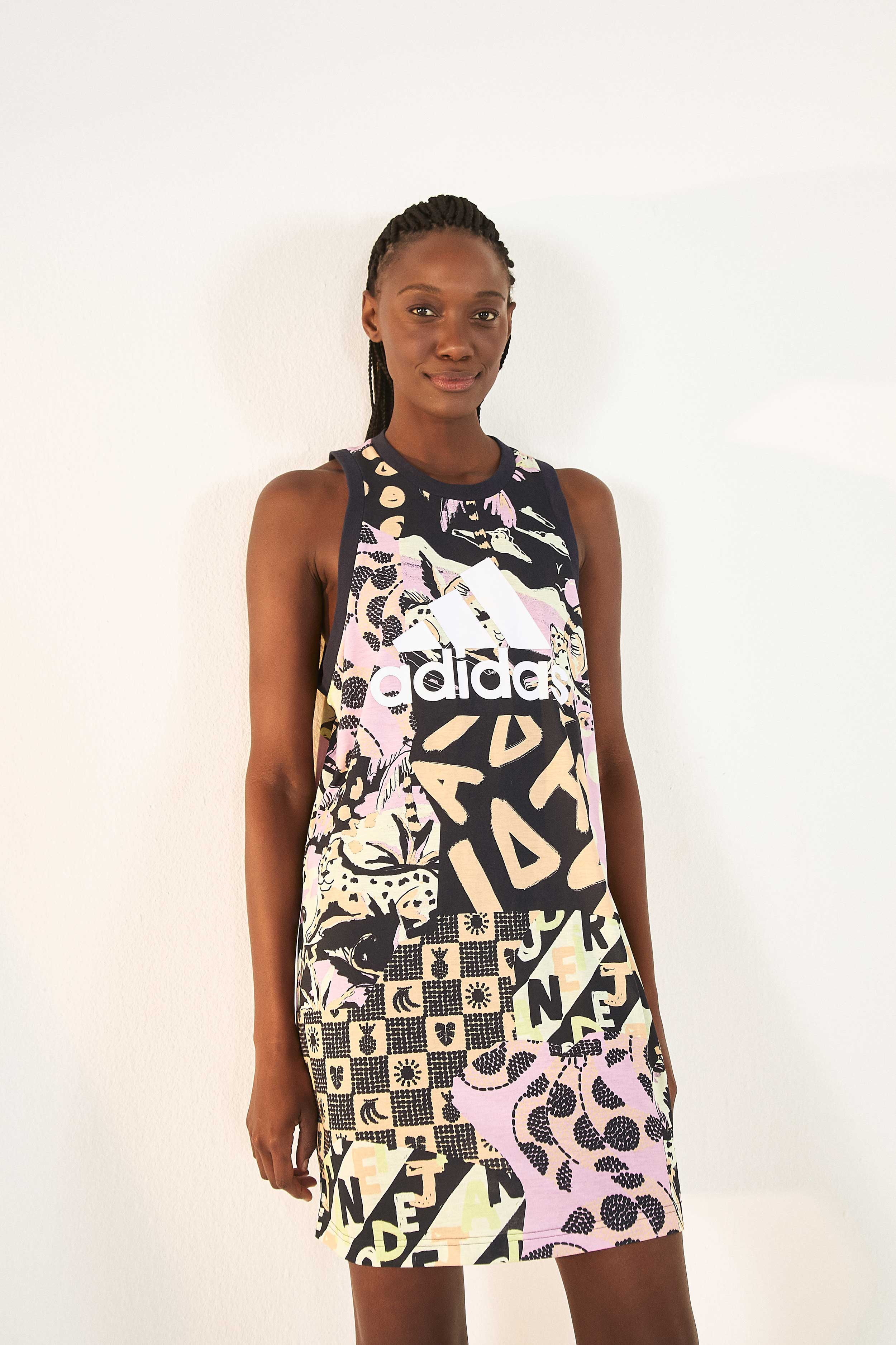 Adidas Farm Totally New Rio Dress Pink - 1