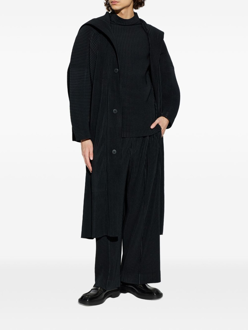 ISSEY MIYAKE hooded buttoned coat outlook