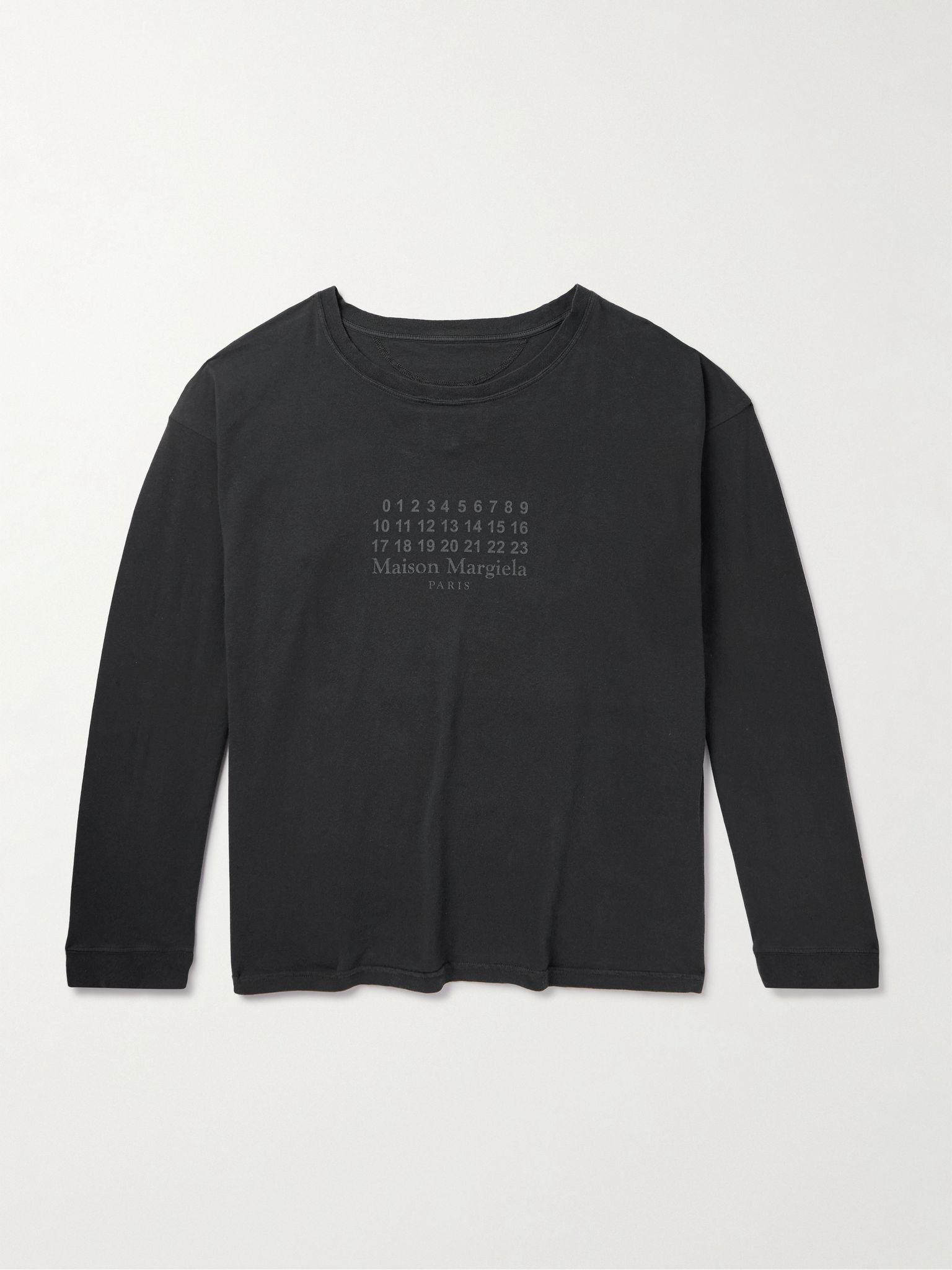 Logo-Print Cotton-Jersey T-Shirt Black - 1