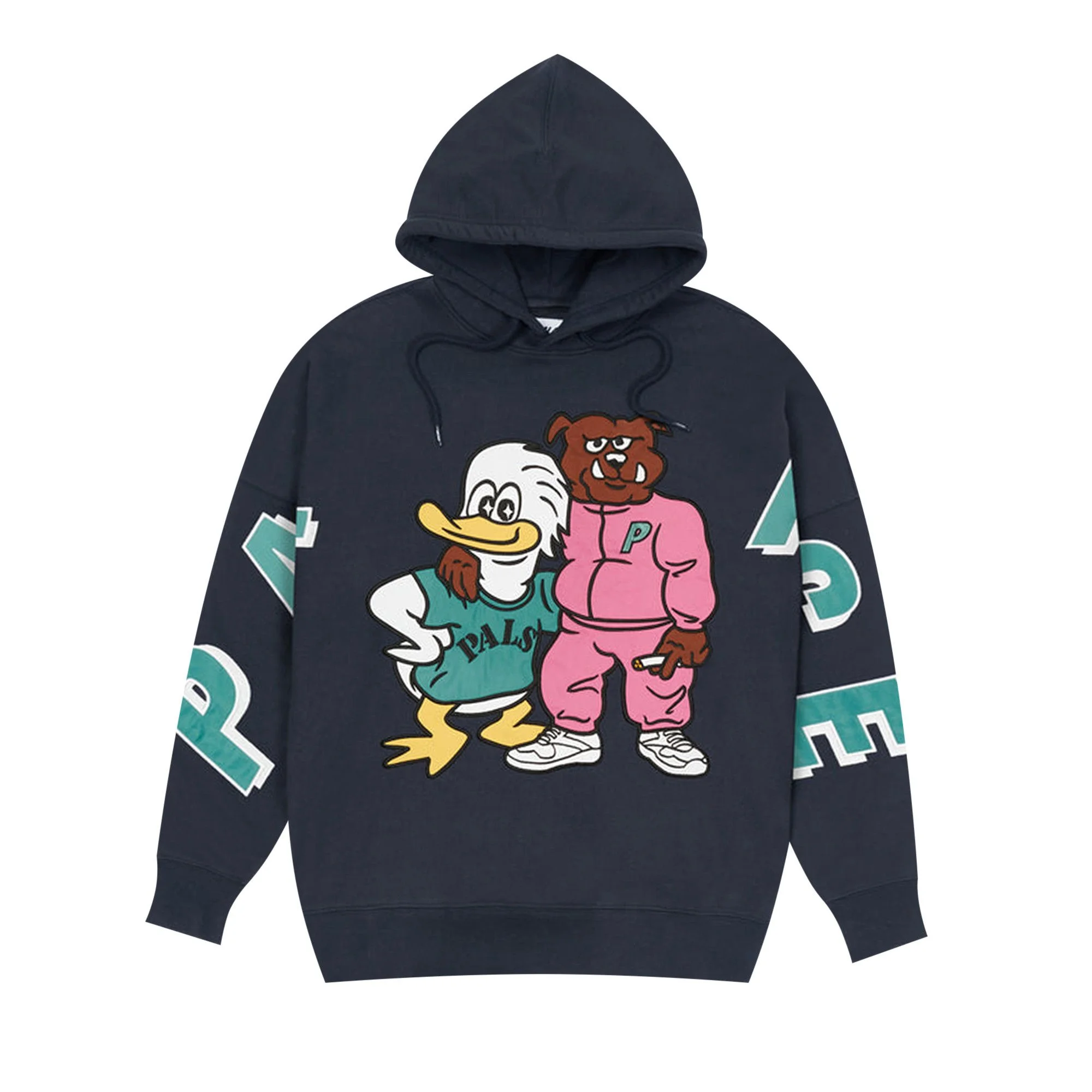 Palace Dog And Duck Drop Shoulder Hood 'Navy' - 1