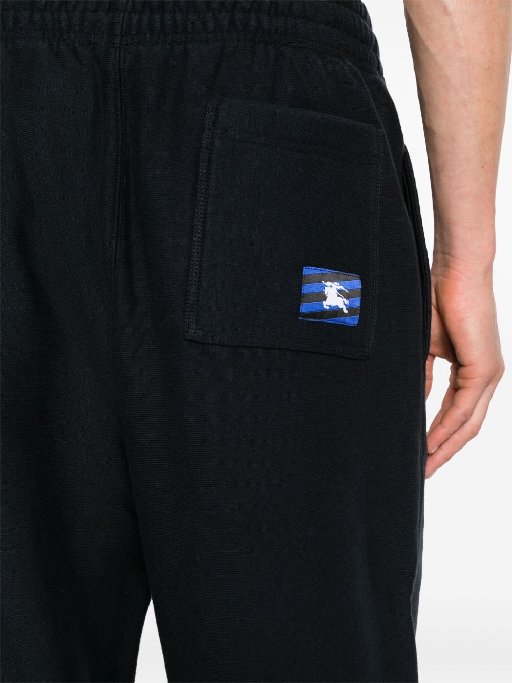 LOGO-PATCH COTTON TRACK TROUSERS - 4