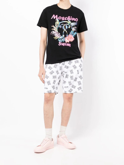 Moschino logo-print bermuda shorts outlook