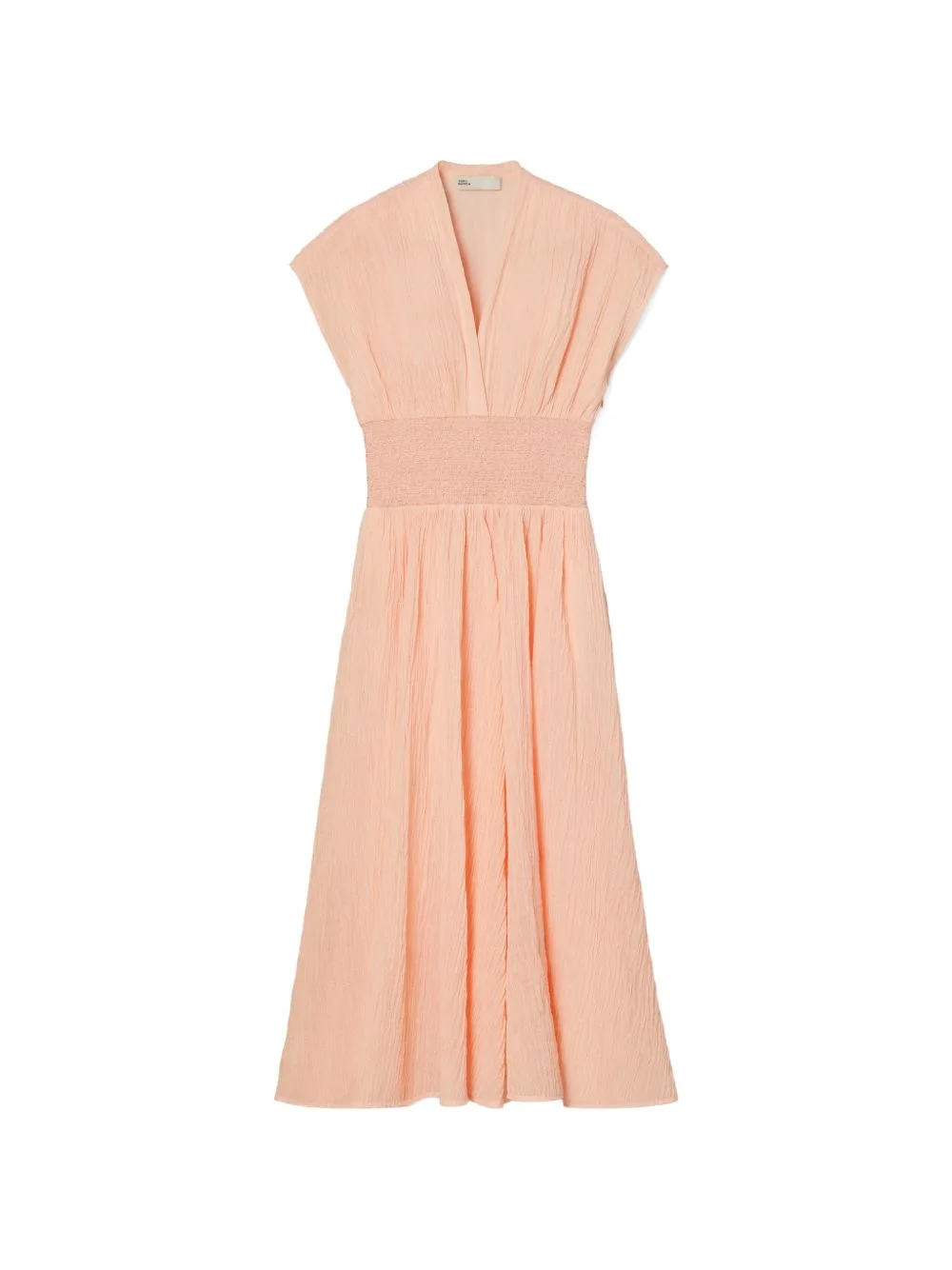 V-neck linen dress - 1