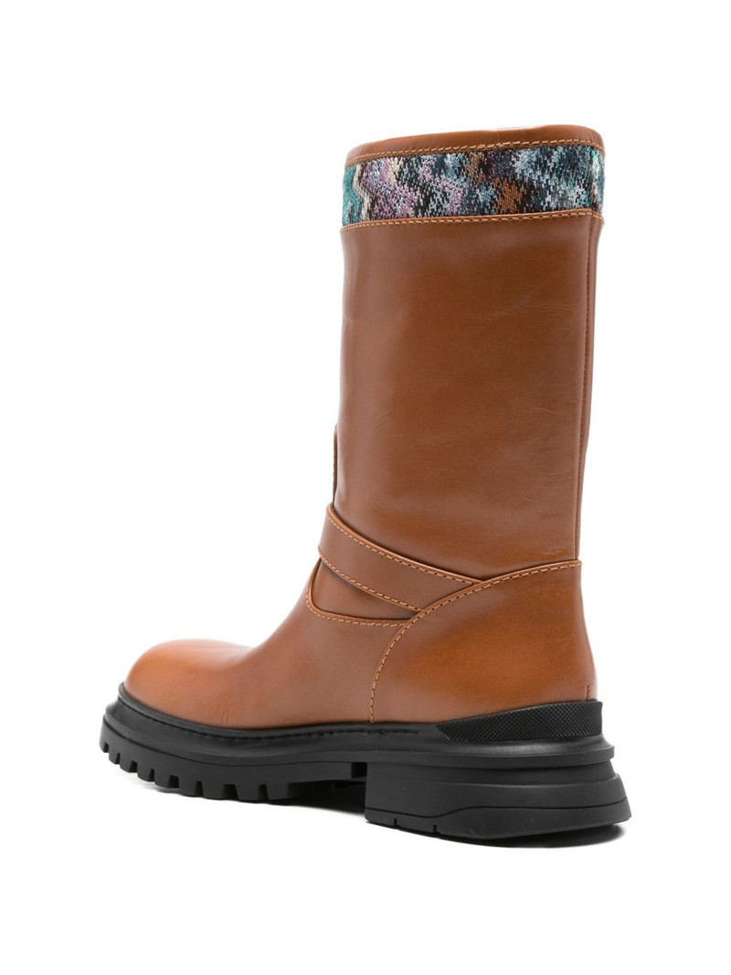 buckle strap biker boots 3