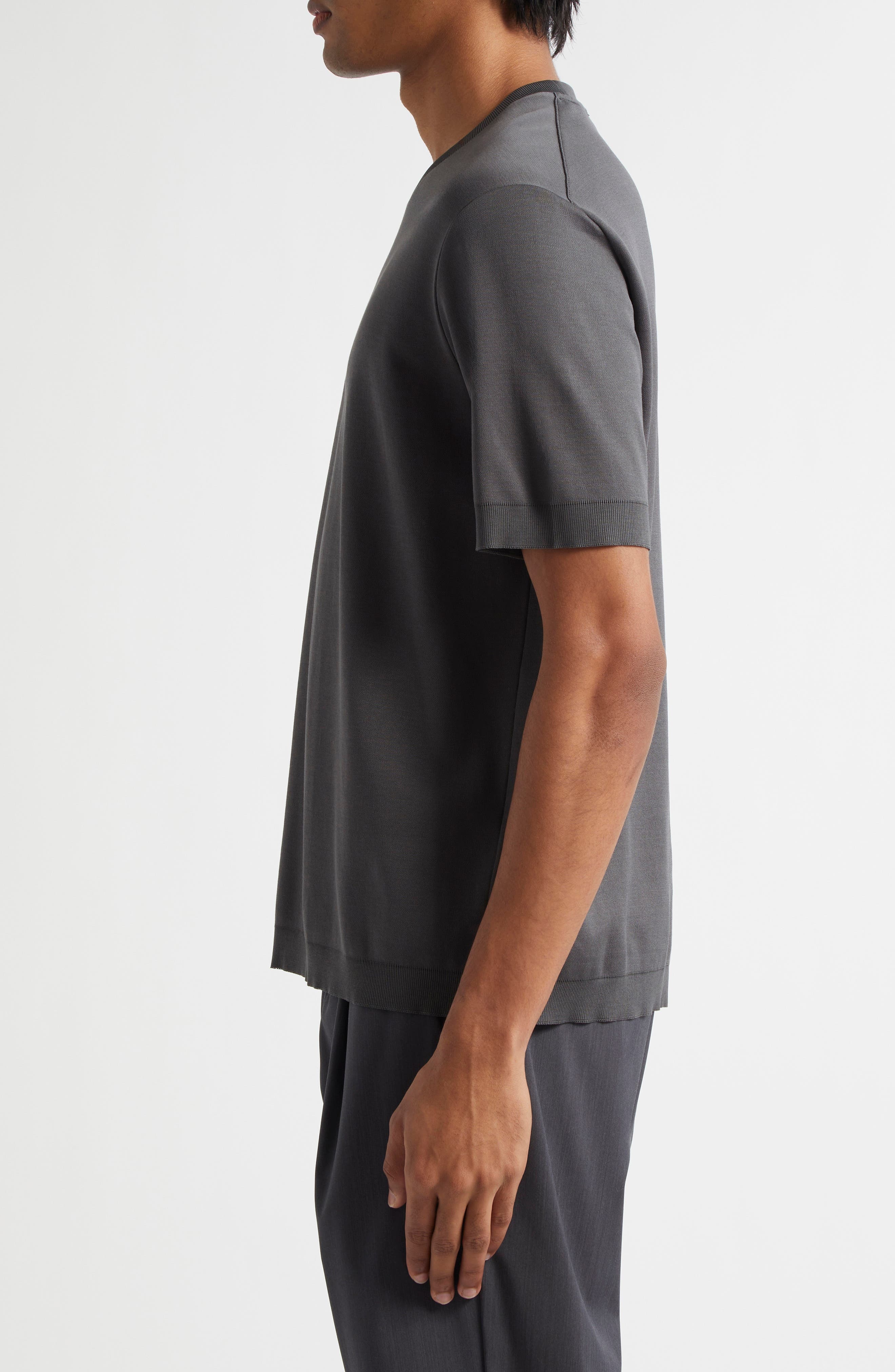 Herno Cotton Jersey T-Shirt in Grey at Nordstrom - 3