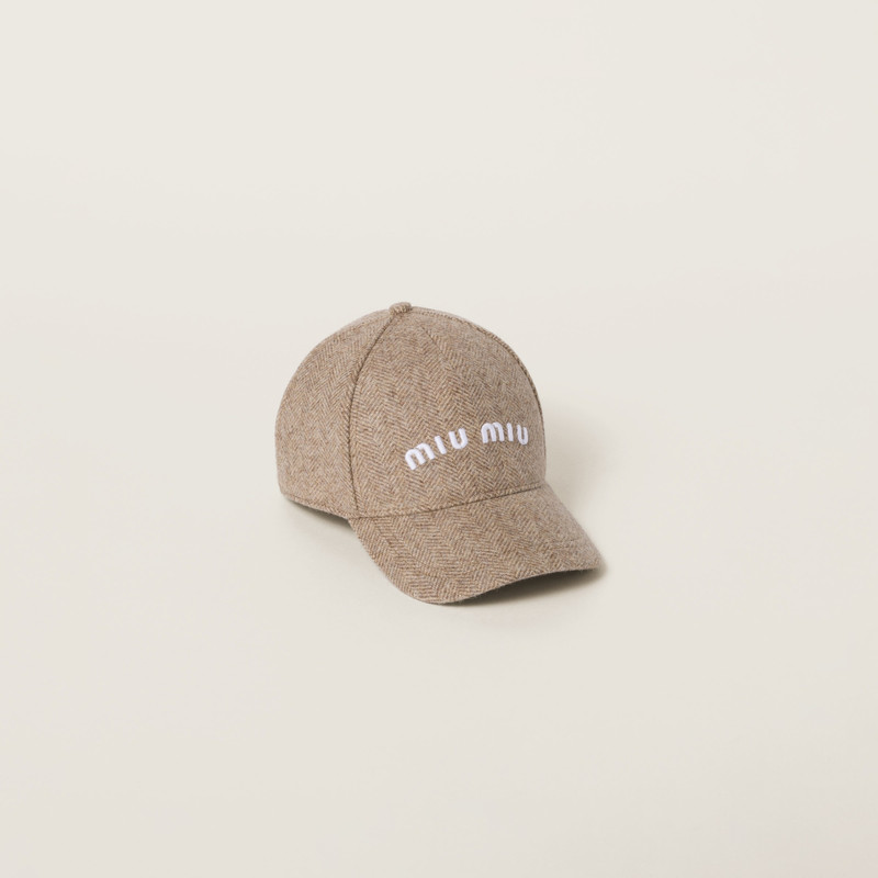 Chevron wool baseball cap 1
