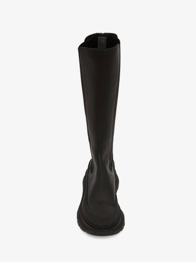 Alexander McQueen Women's Tread Slick Knee High Boot in Black outlook