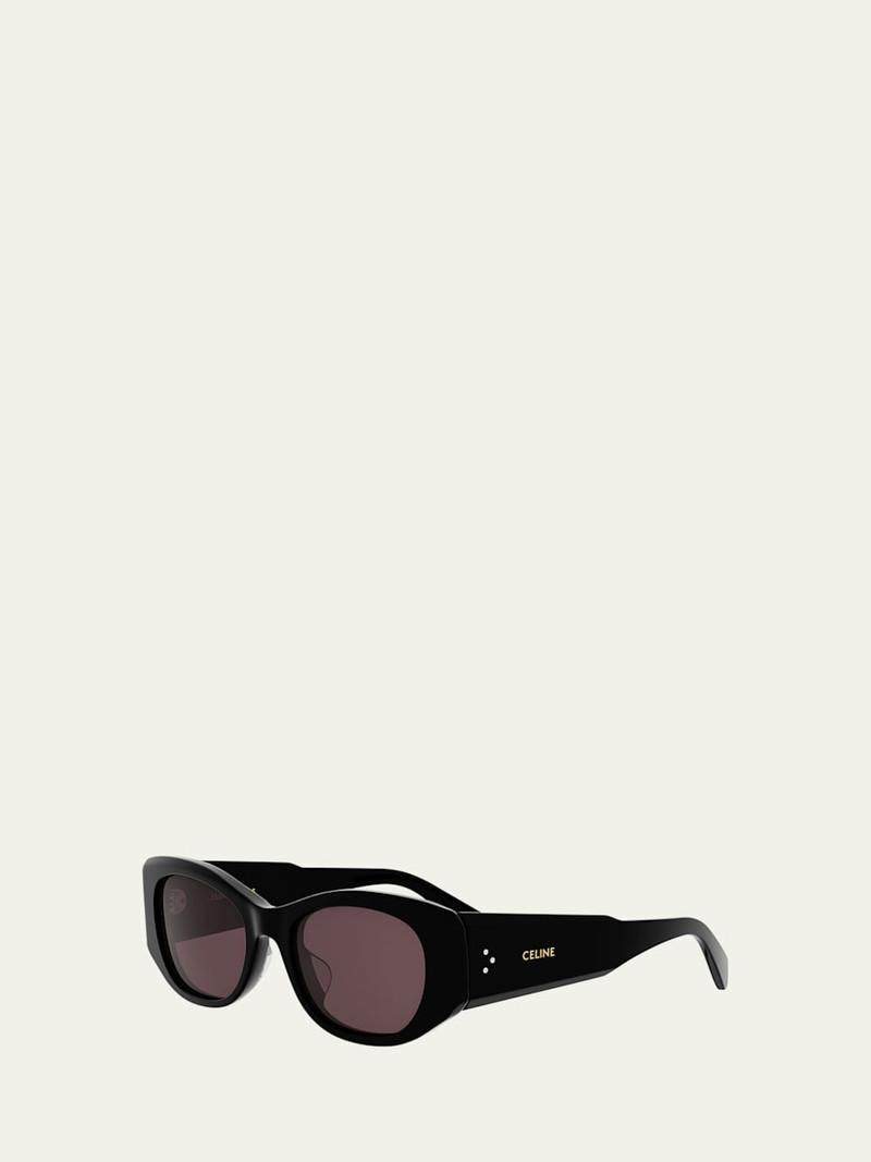 CELINE Celine 3 Dots Acetate Rectangular Sunglasses outlook