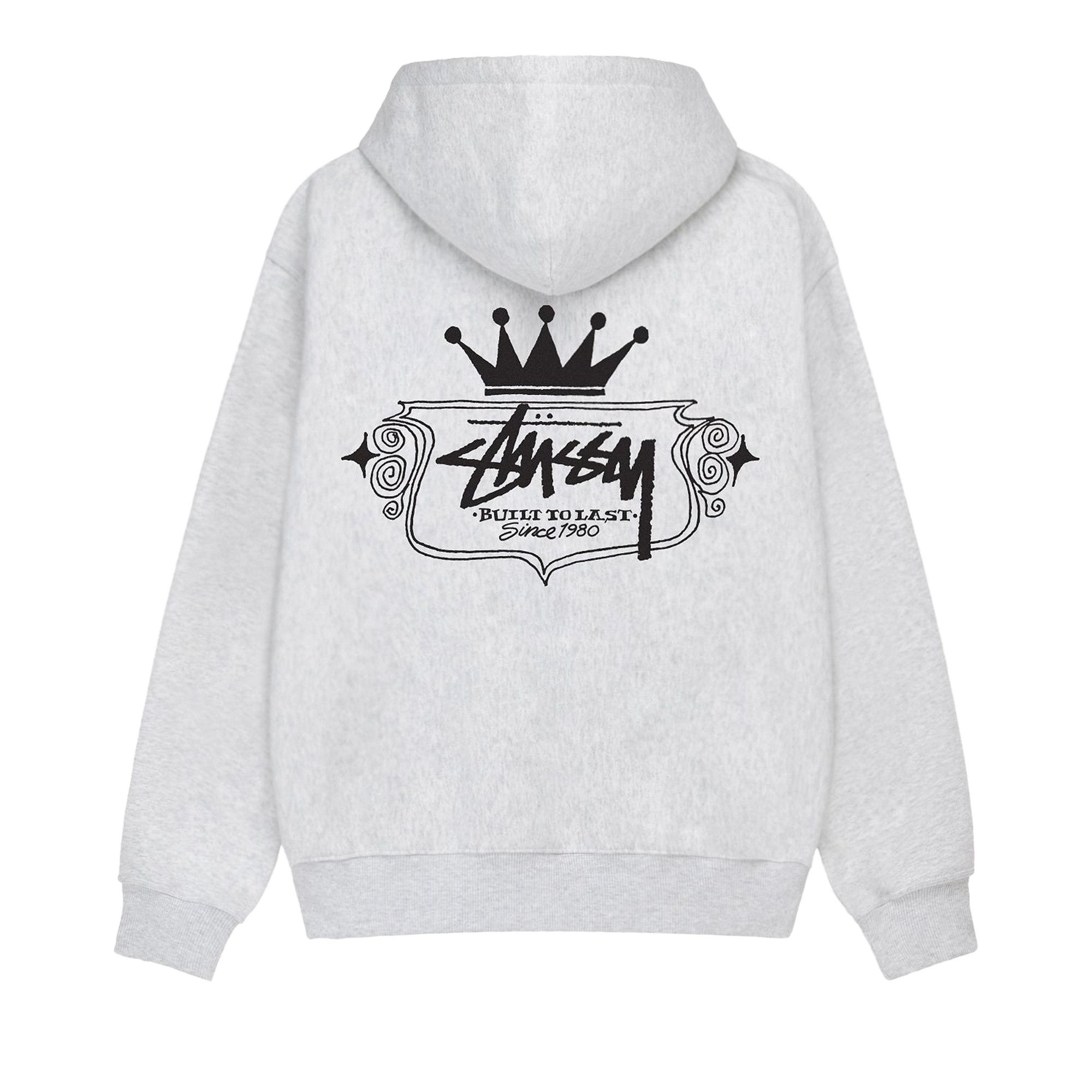 Stussy Built To Last Zip Hoodie 'Ash Heather' - 2