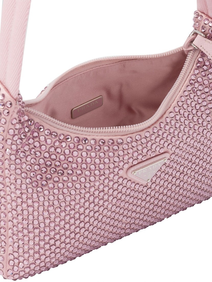 Prada Satin Mini Bag With Crystals | saksfifthavenue