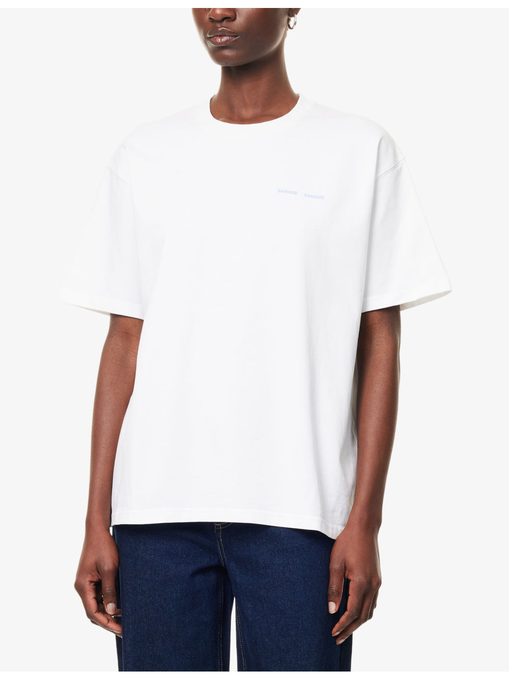 Saeira Logo-Print Cotton-Jersey T-shirt - 3