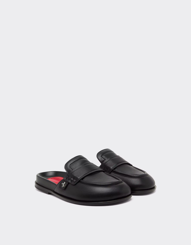 Ferrari Leather Clog with Prancing Horse outlook