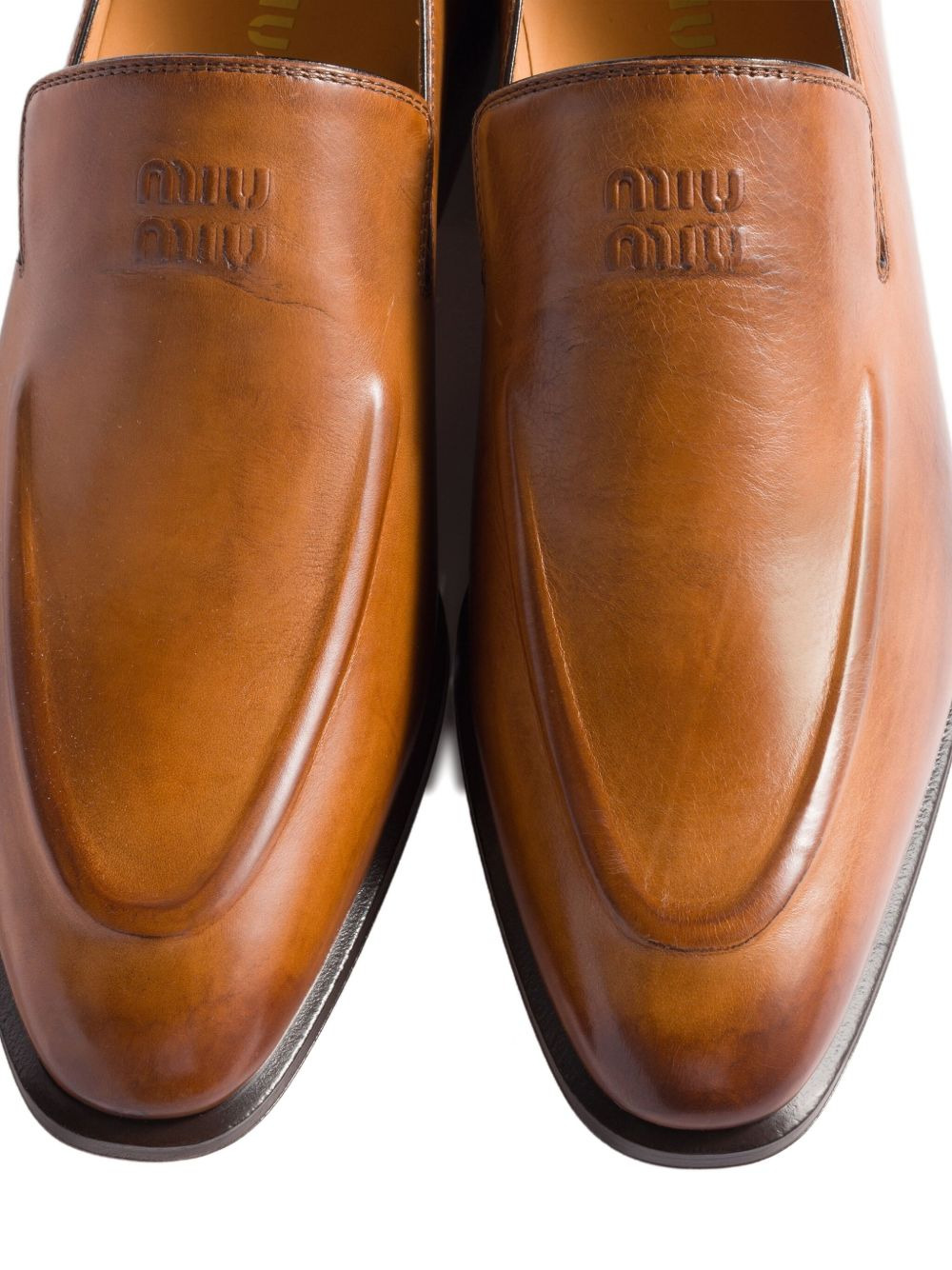 embossed-logo loafers - 4