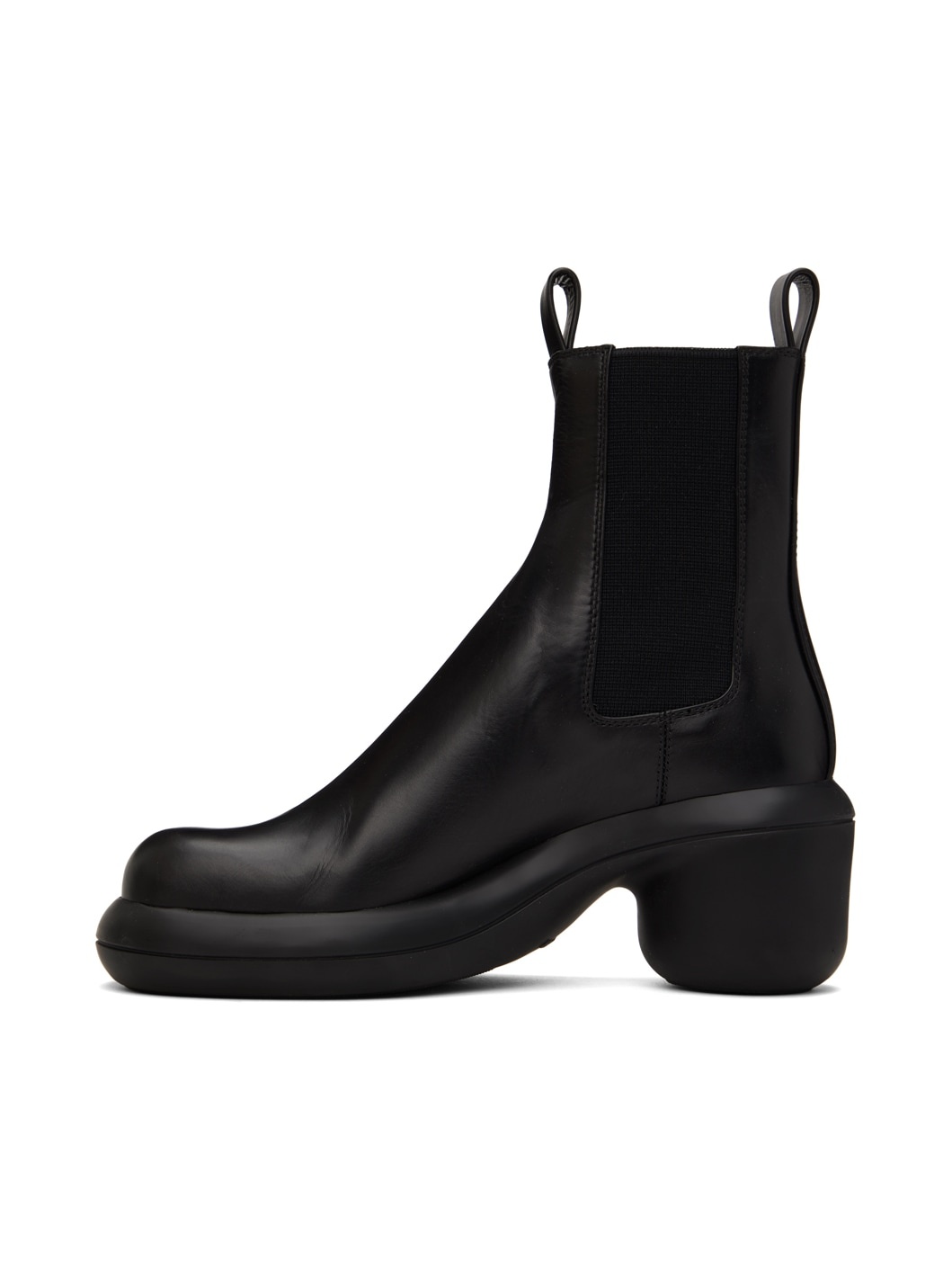 Black Leather Ankle Boots - 3