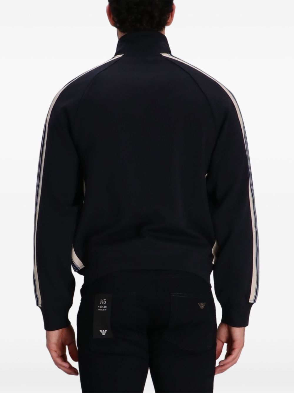 side-stripe zip-up track jacket - 4