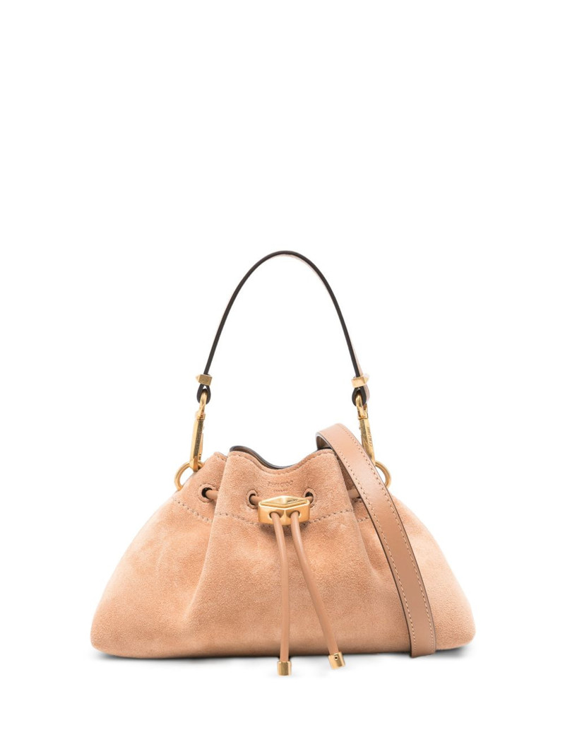 Small Cinch suede tote bag 1