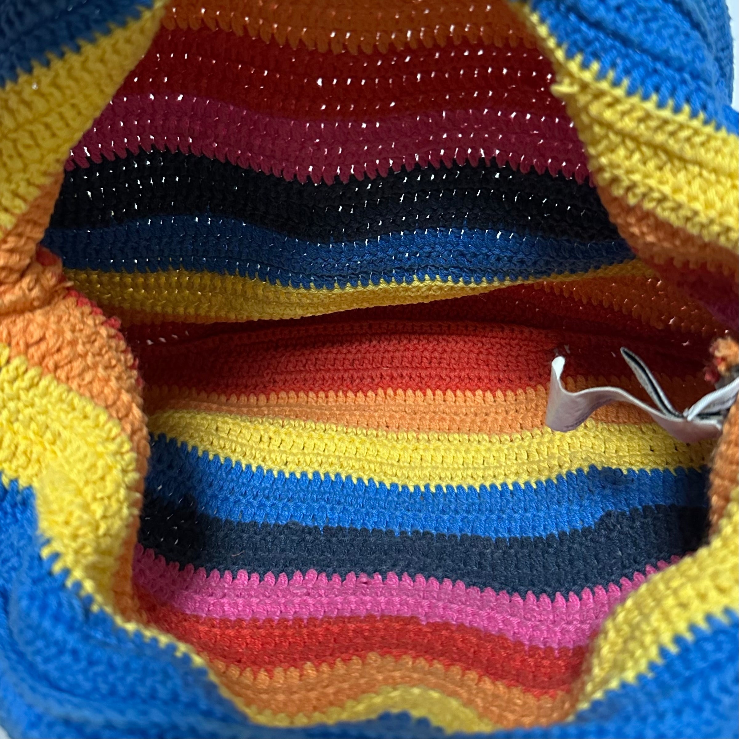 D&G - D&G Knit Rainbow Handle Tote Bag - 8