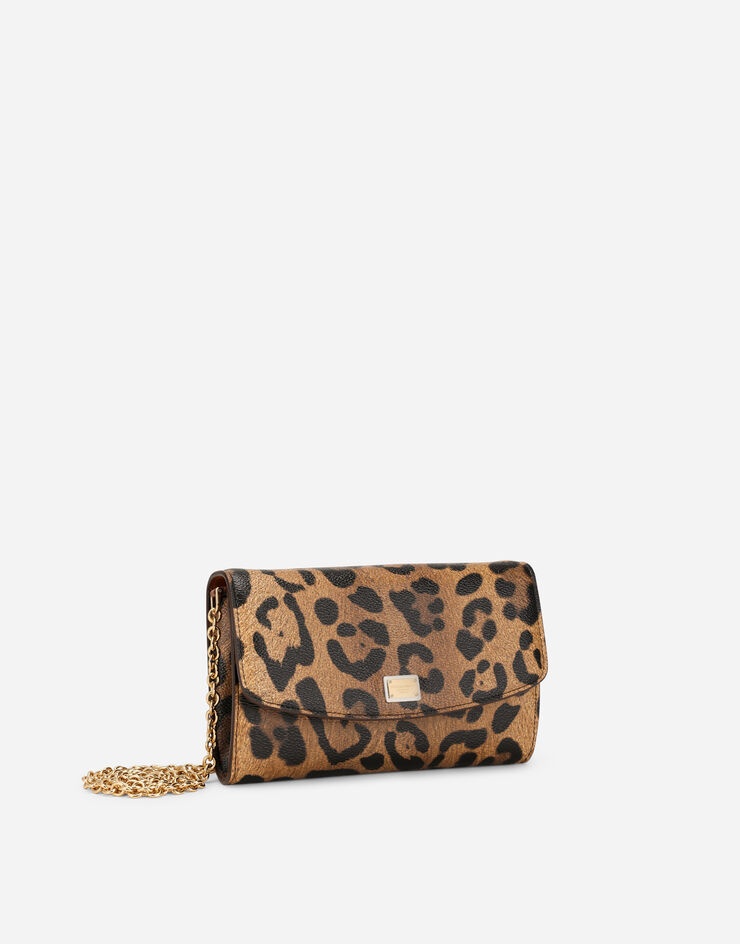 Leopard-print Crespo mini bag with branded plate - 3