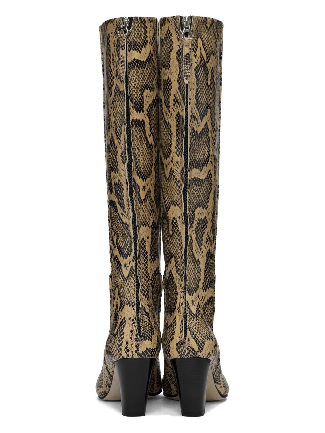 Beige Cecilia Tall Boots - 2