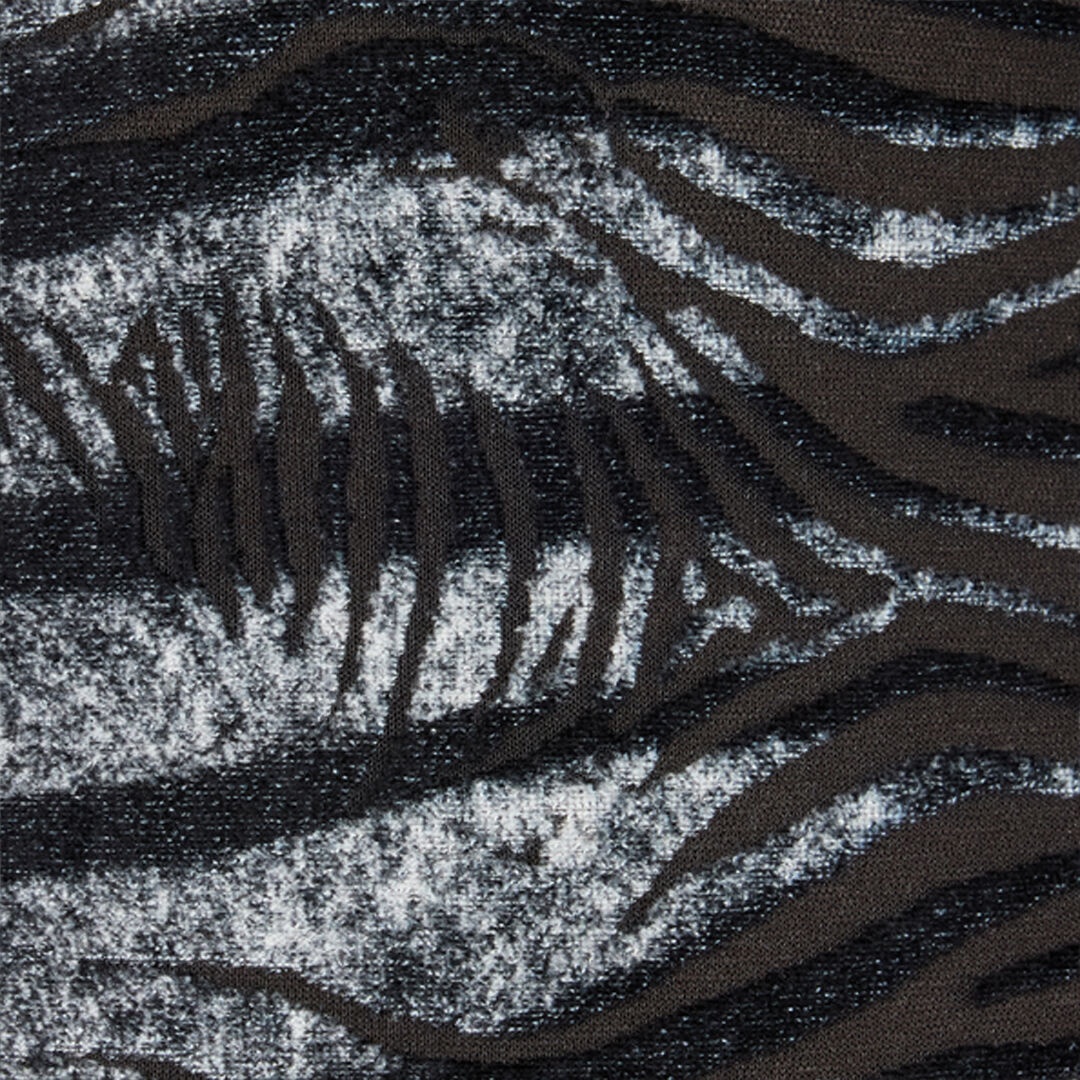 Bodysuit With Zebra And Tiger Skin Design - 5