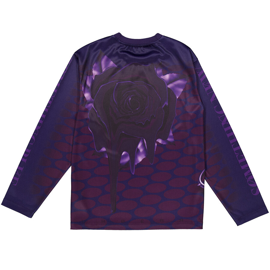 Burberry Rose-Print Long-Sleeve Jumper - 2