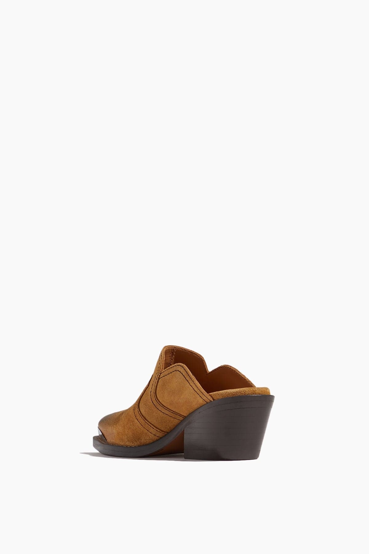 Waxed Statement Mule in Camel - 3