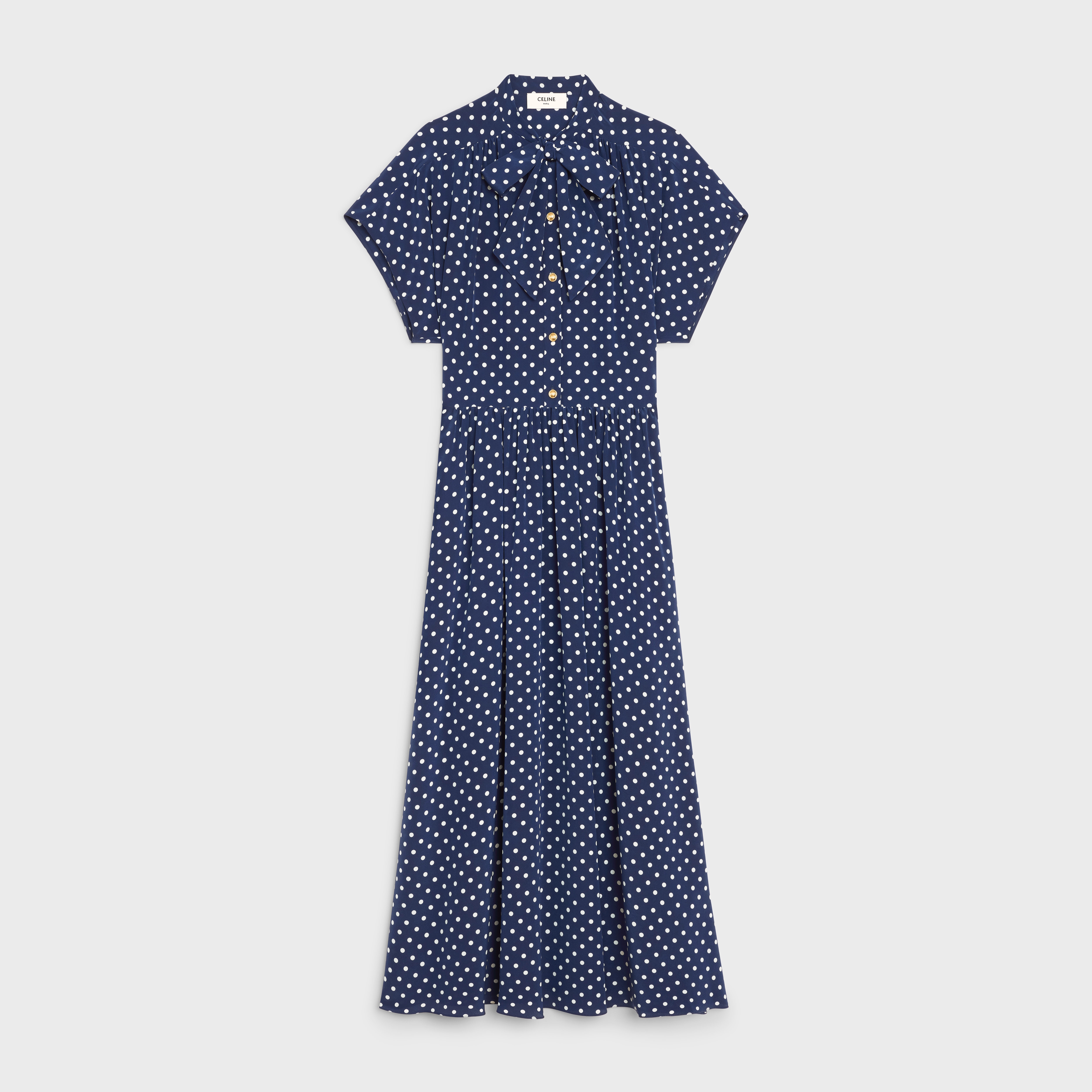 LAVALLIÈRE DRESS IN CREPE DE CHINE - 1