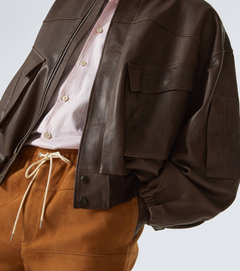 Leather blouson 6