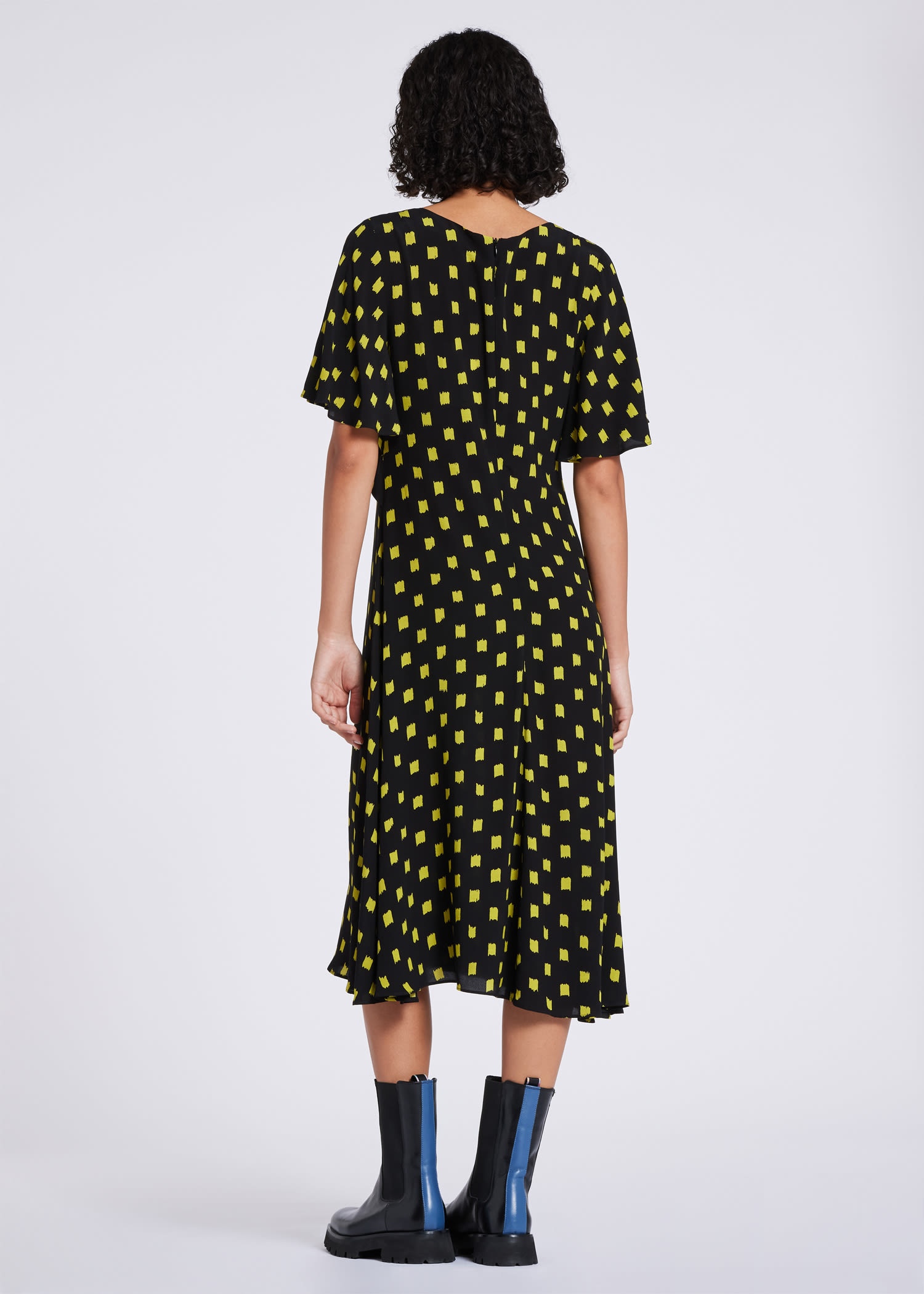 'Brushstrokes' Midi Dress - 6