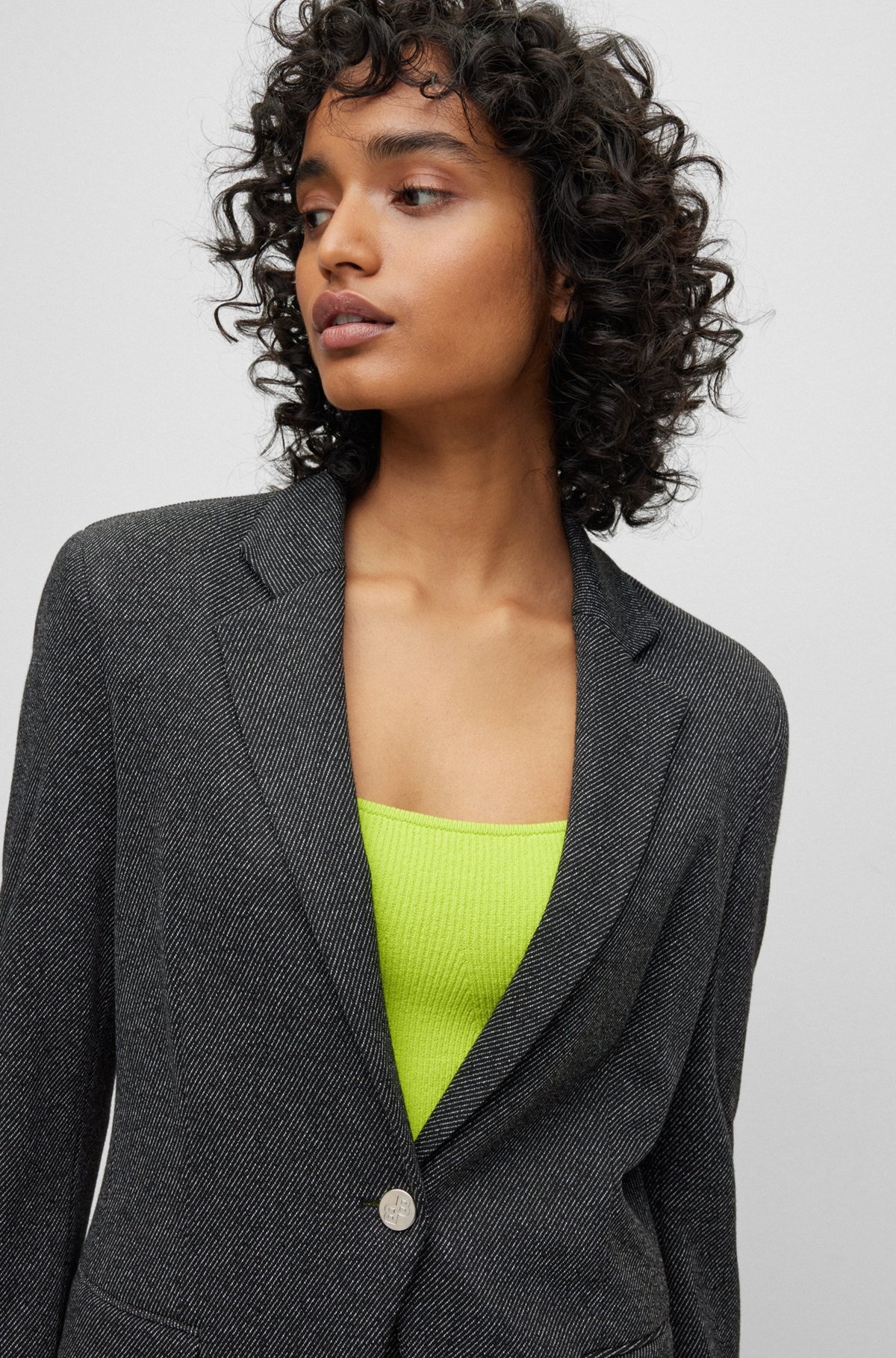 SLIM-FIT JACKET IN HEAVYWEIGHT WOVEN CLOTH - 6