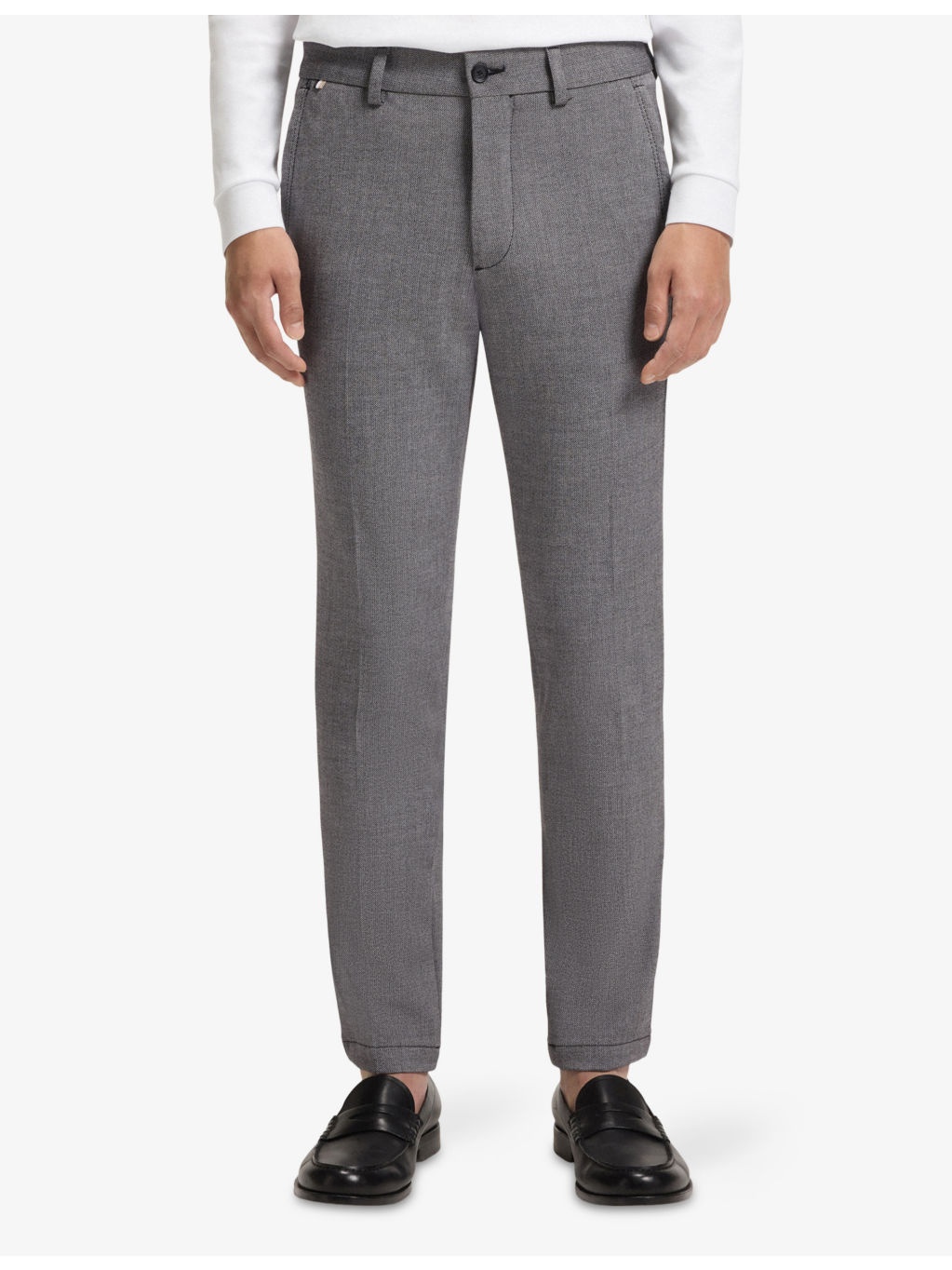 Tailored Slim-Fit Woven Trousers - 3