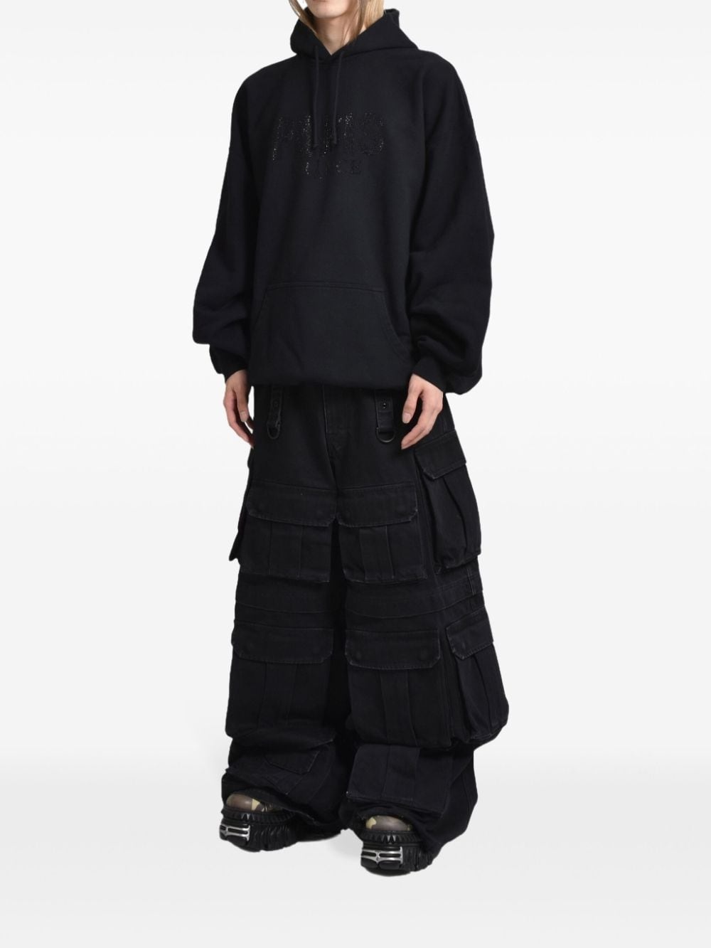 studded hoodie - 2