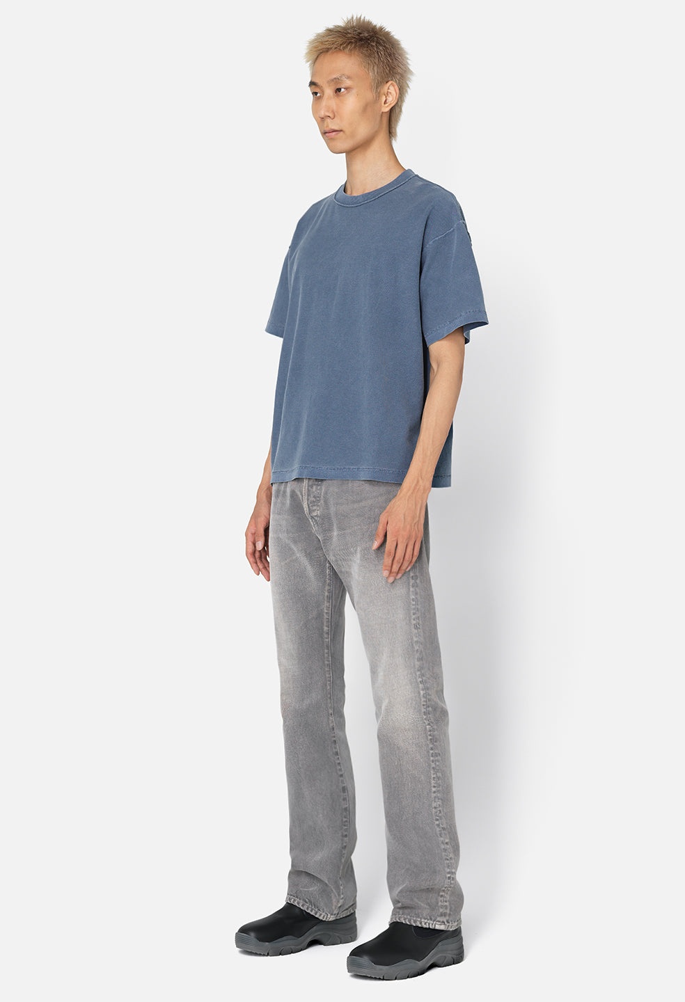 REVERSED CROPPED TEE - 4