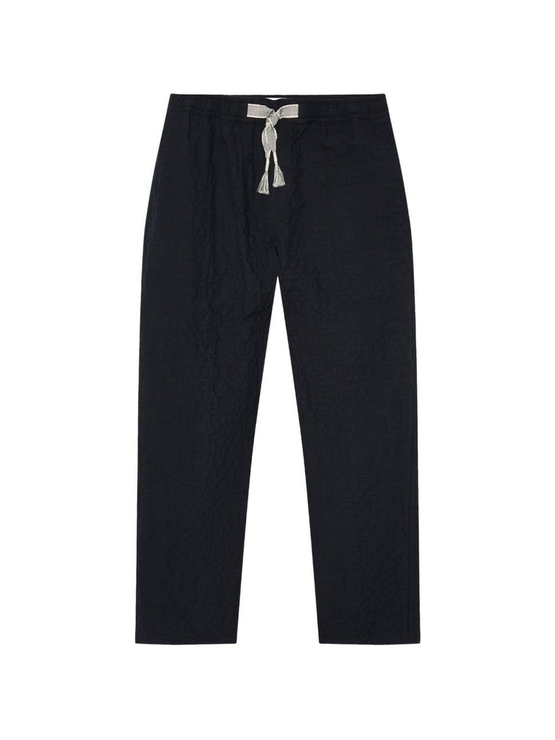 Sonoran drawstring-detail textured cotton trousers 1
