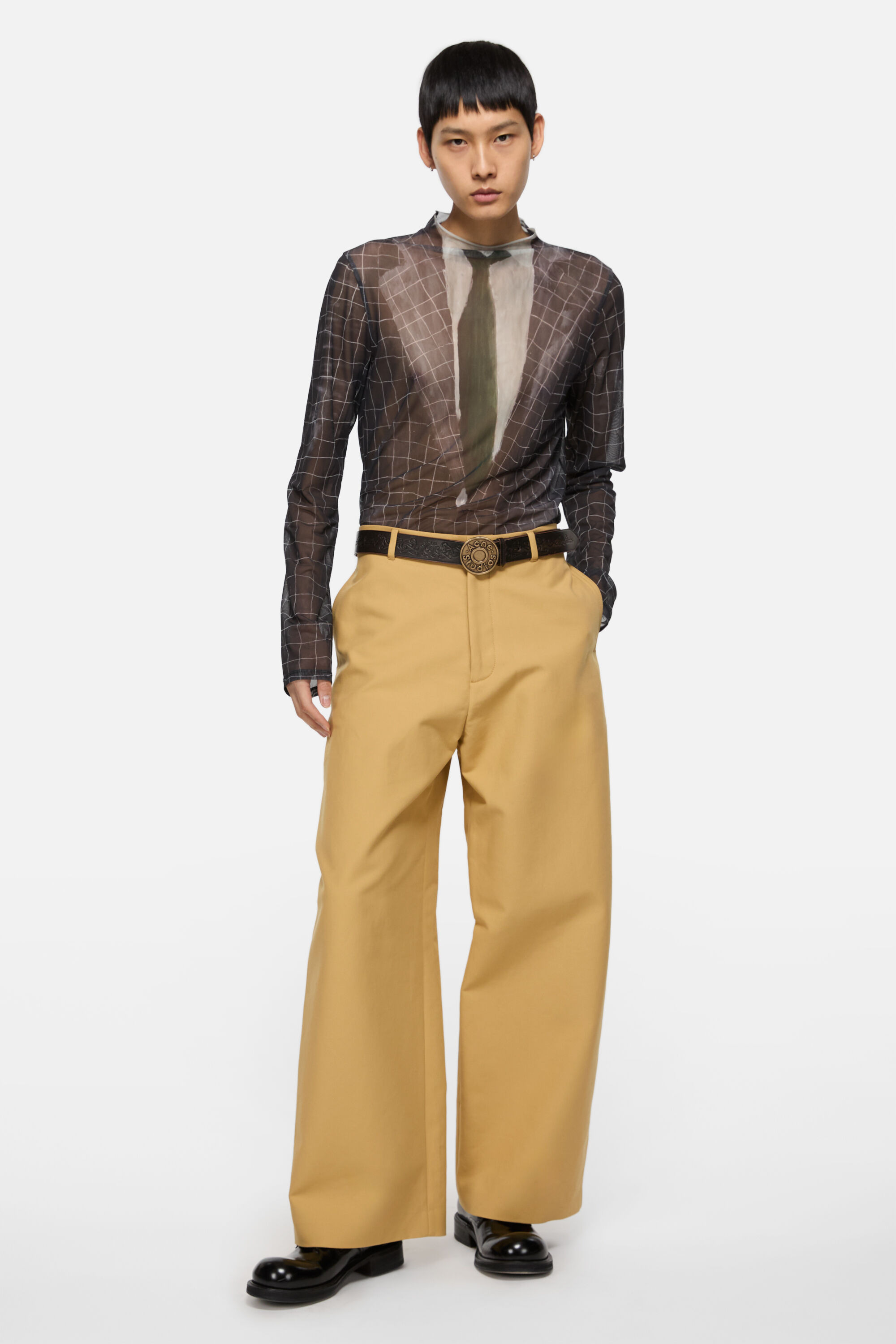 Satin trousers - Sand beige - 2