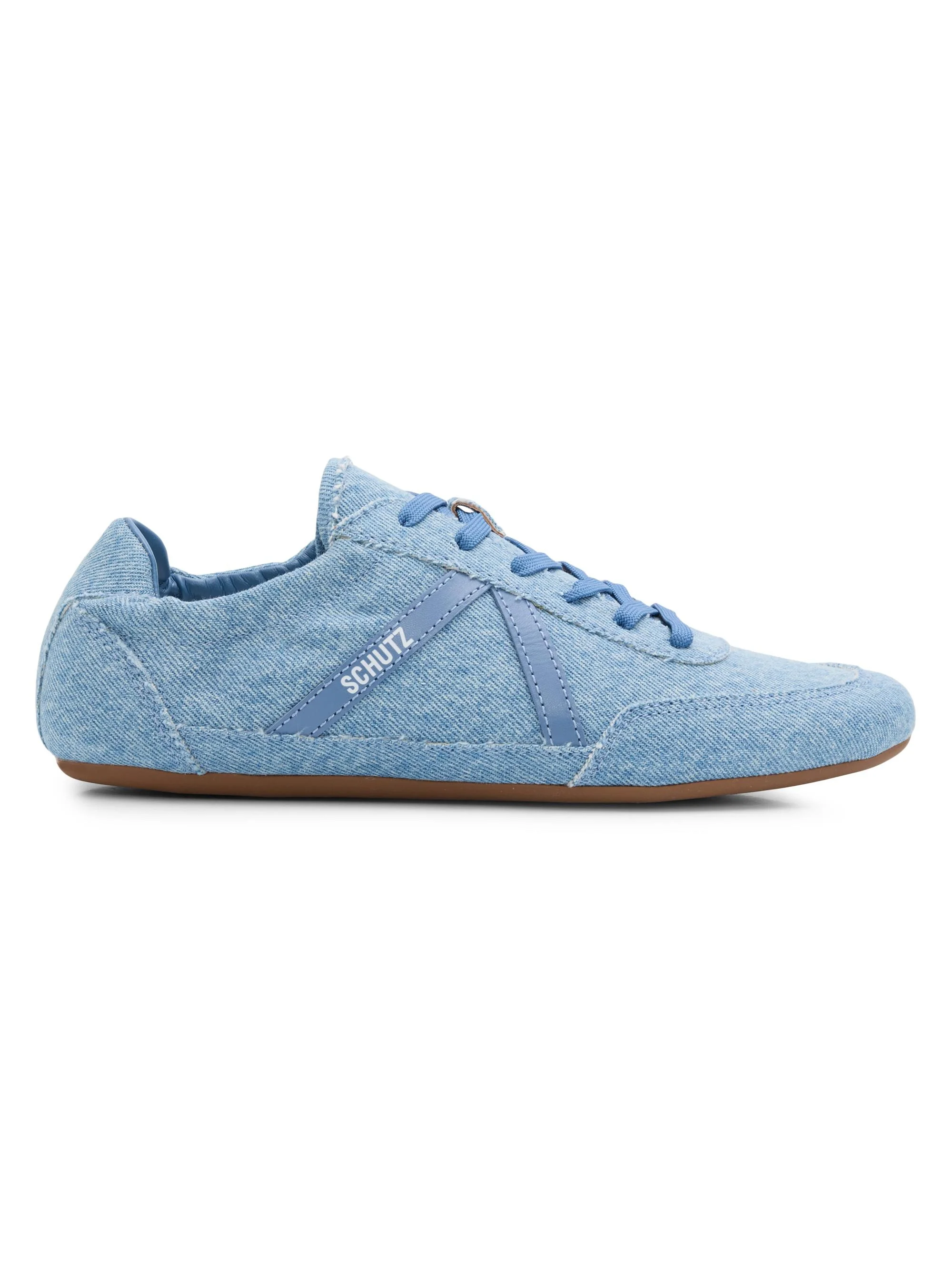 Women's Eight Denim Low-Top Sneakers - Light Denim Summer Jeans - 1