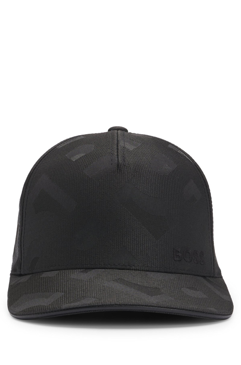 BOSS MONOGRAM-PATTERN CAP WITH EMBROIDERED LOGO outlook