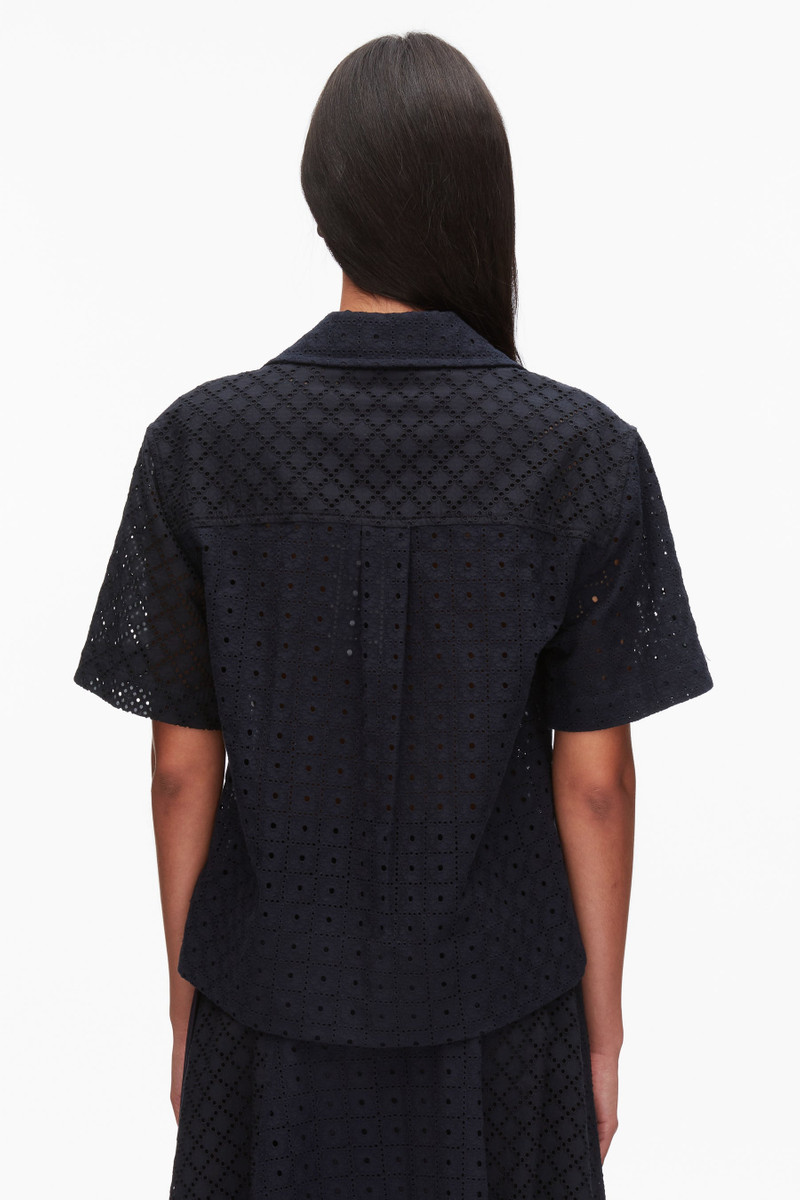 Broderie Anglaise Patchwork Camp Shirt 5