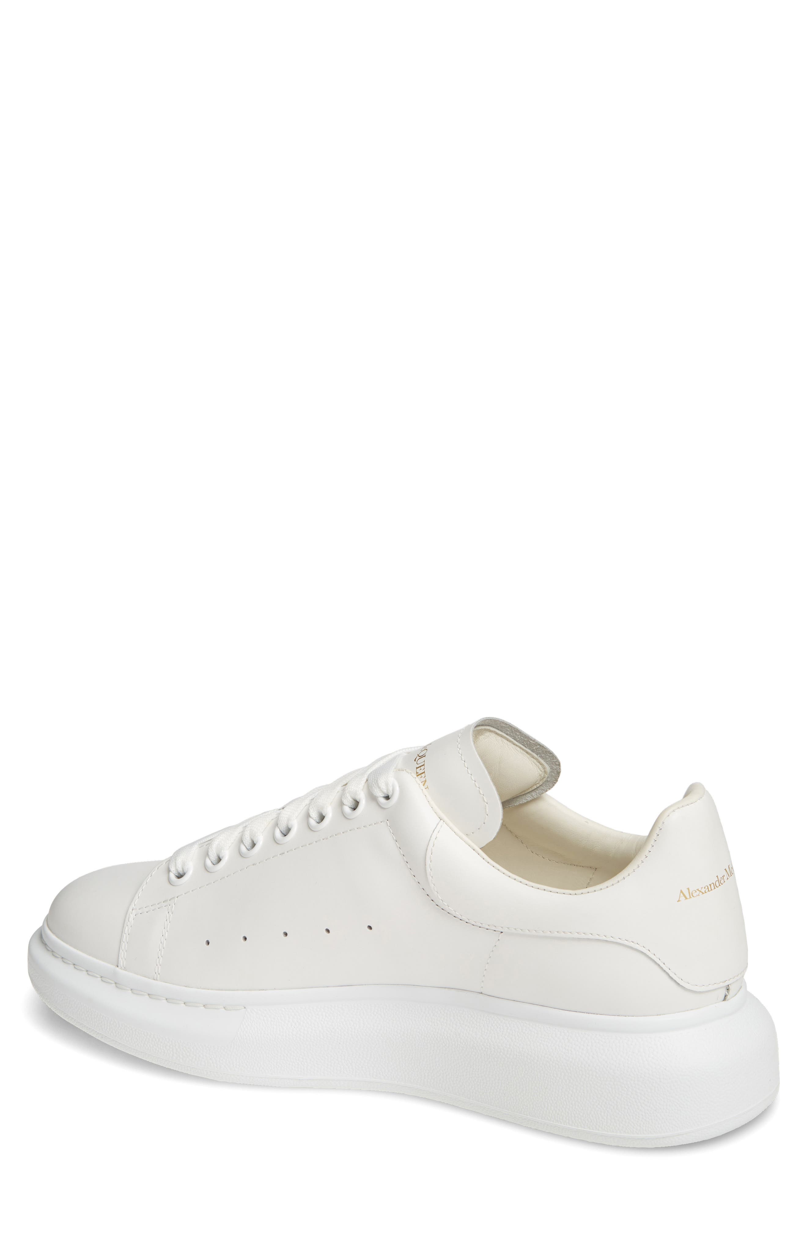 McQueen Oversize Sneaker in White/White at Nordstrom - 2