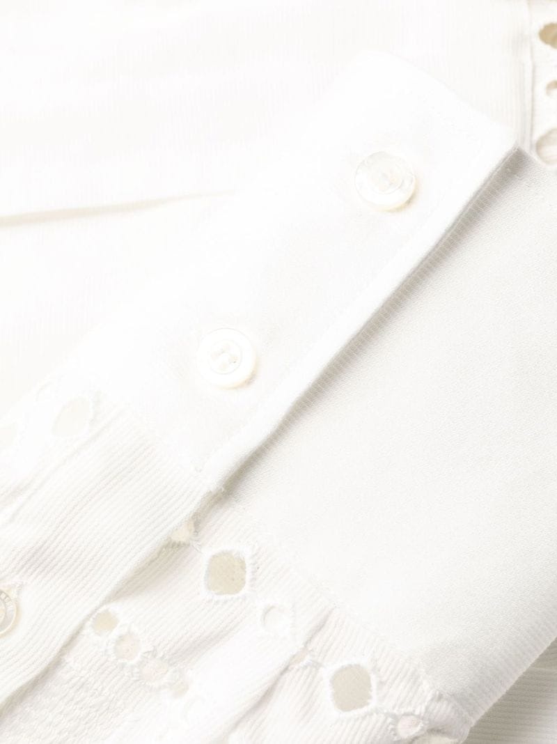 MSGM broderie-anglaise cutout shirt-dress | REVERSIBLE