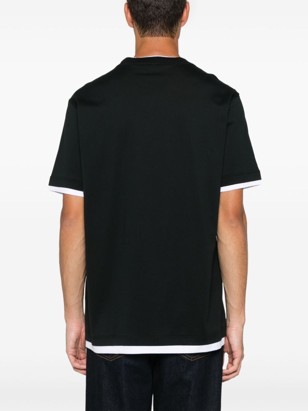 logo-embroidered T-shirt - 3