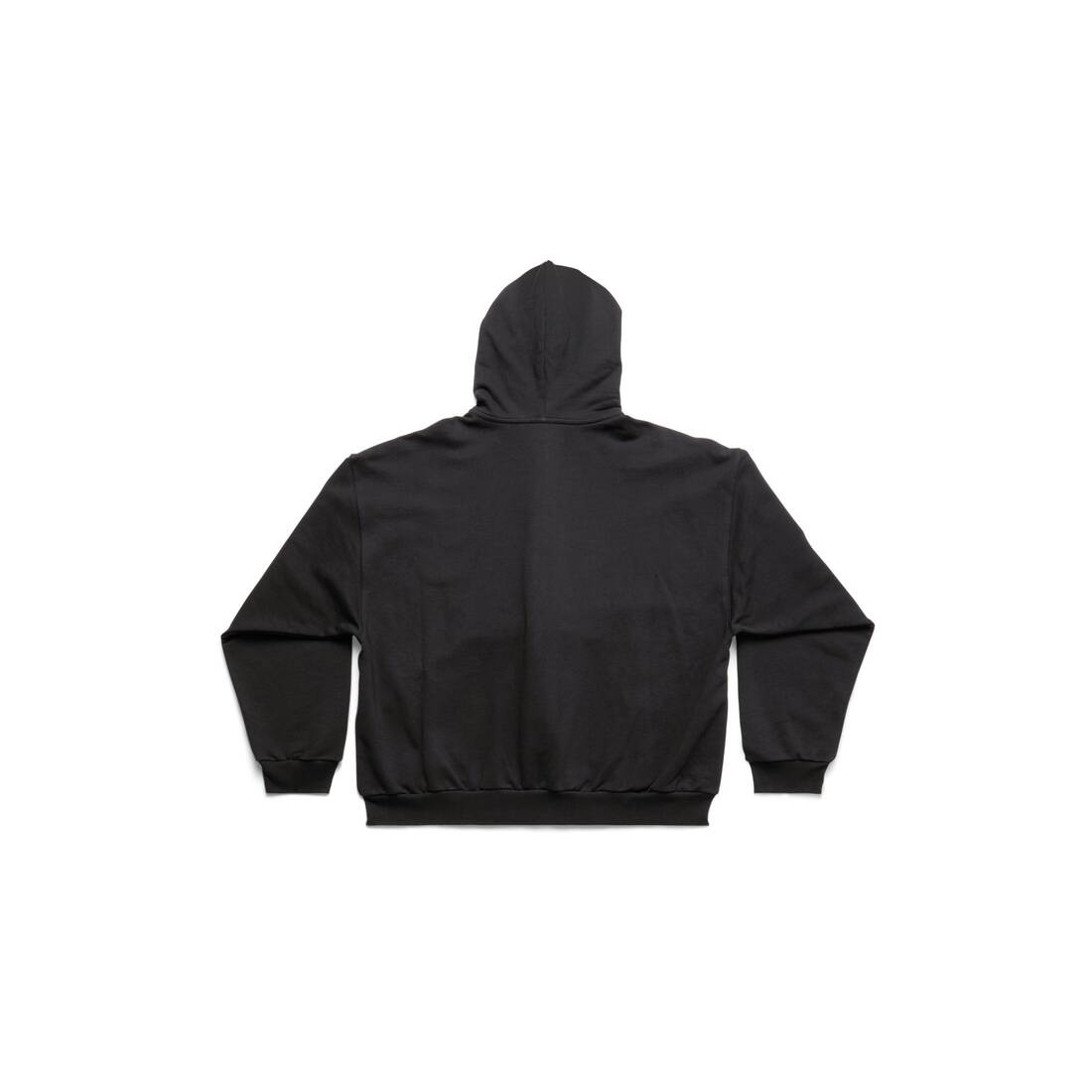 Sticky Note Zip-up Hoodie Medium Fit in Black Faded - 6