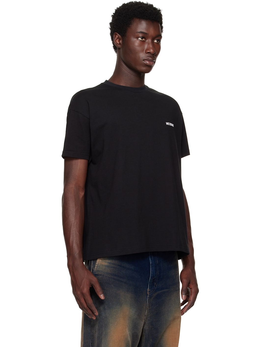 Black Cotton Mini Logo T-shirt - 2