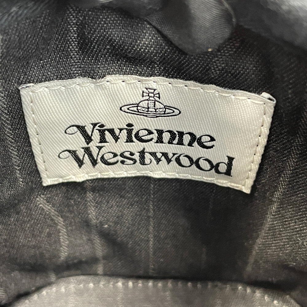 Vivienne - Vivienne Westwood Black Patent Daisy Drawstring Bucket Bag Small - 11