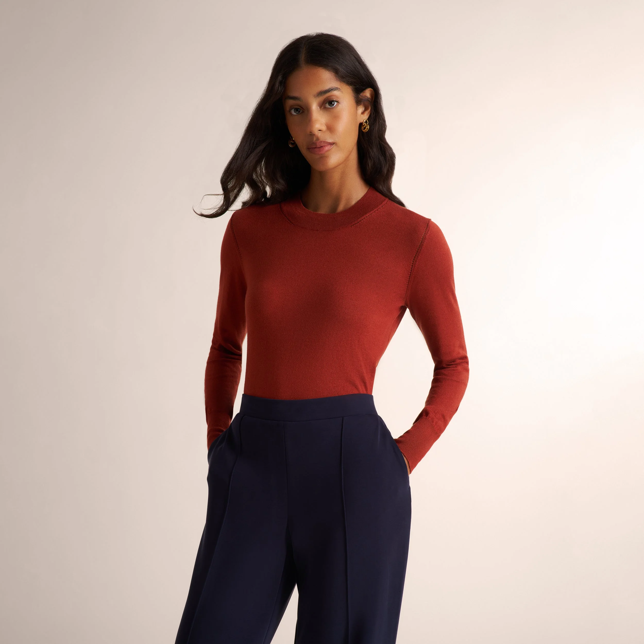 Kit Contrast Sweater - 365 Silk Cashmere - 1