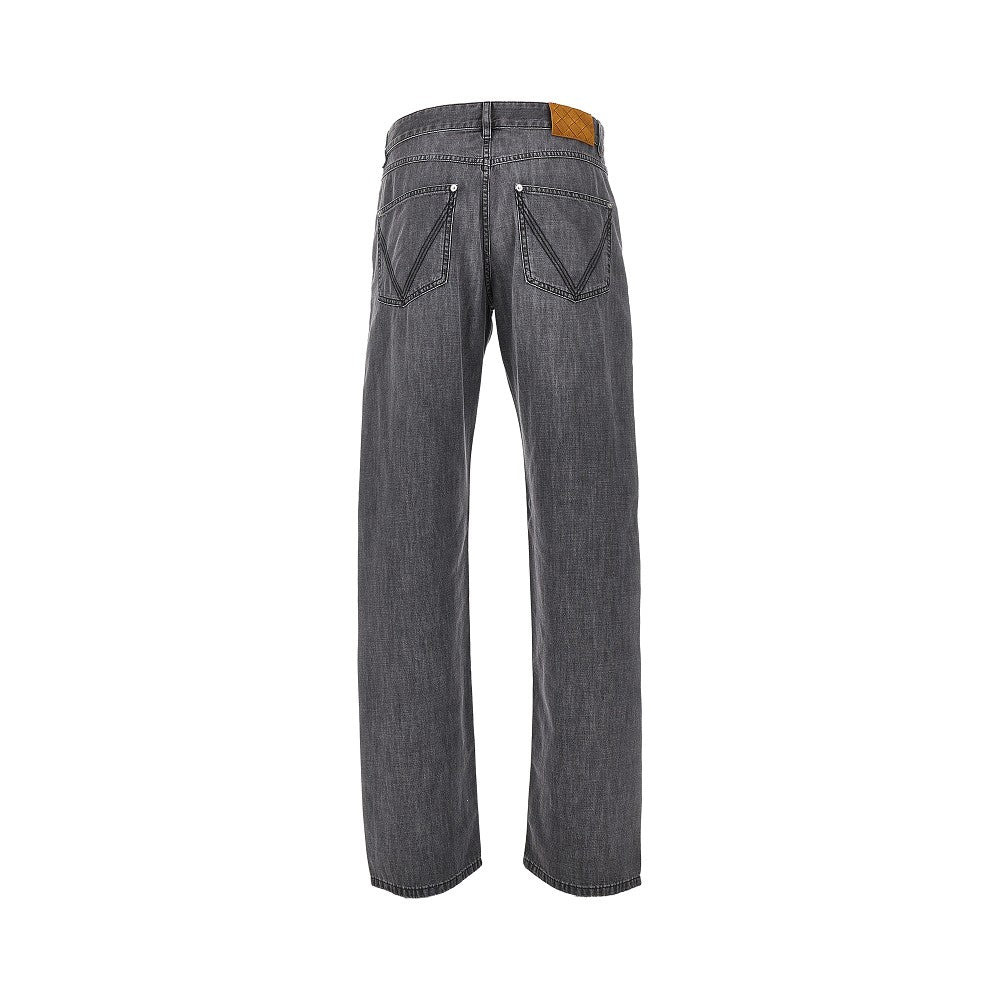 VINTAGE BLACK STRAIGHT LEG JEANS - 3