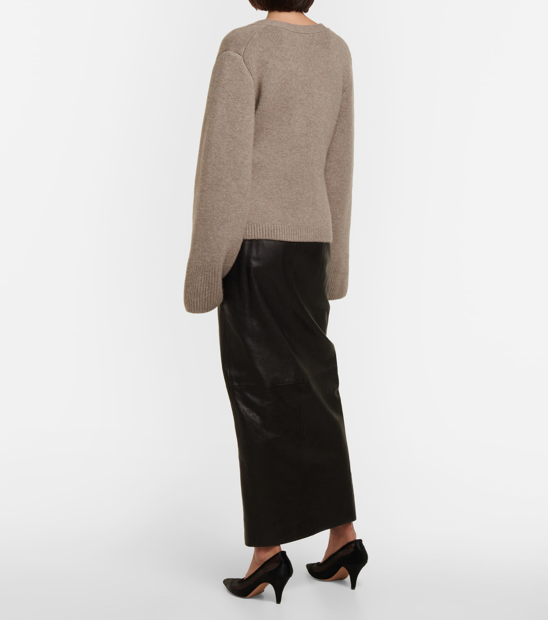 Scarlet cashmere-blend cardigan - 3