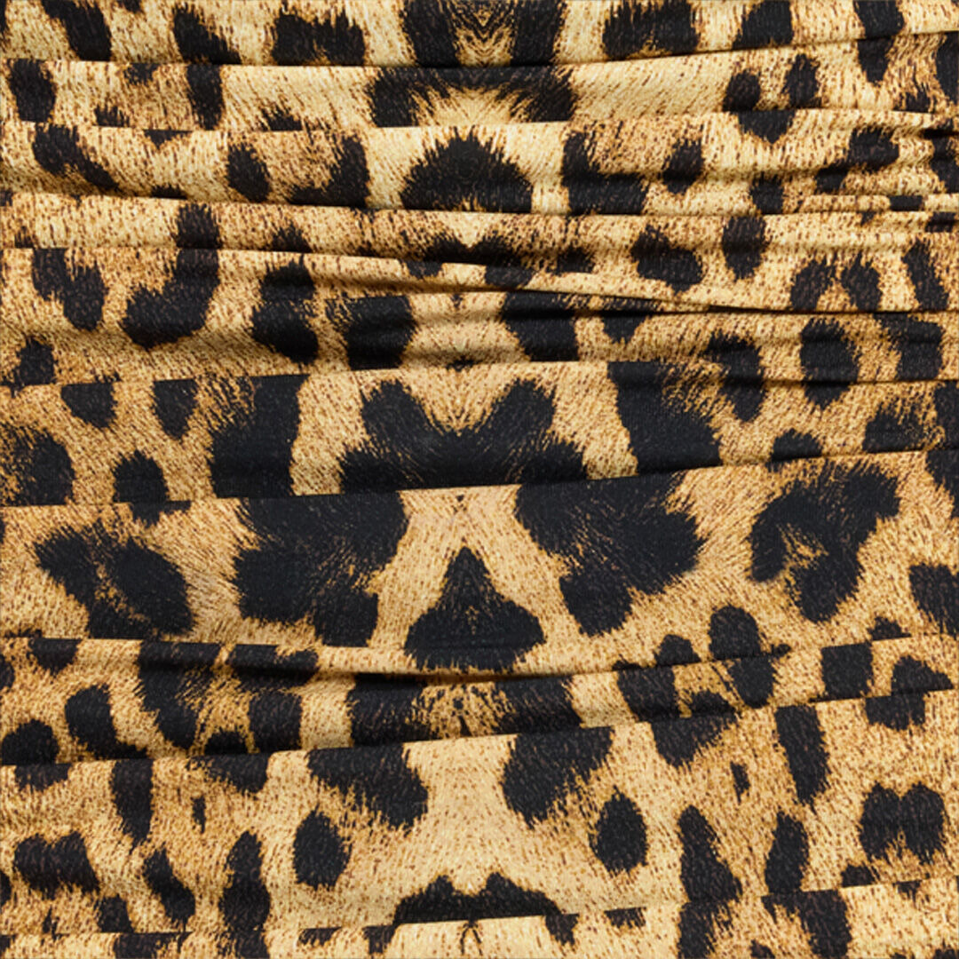 Midi Dress With Jaguar Skin Print - 5