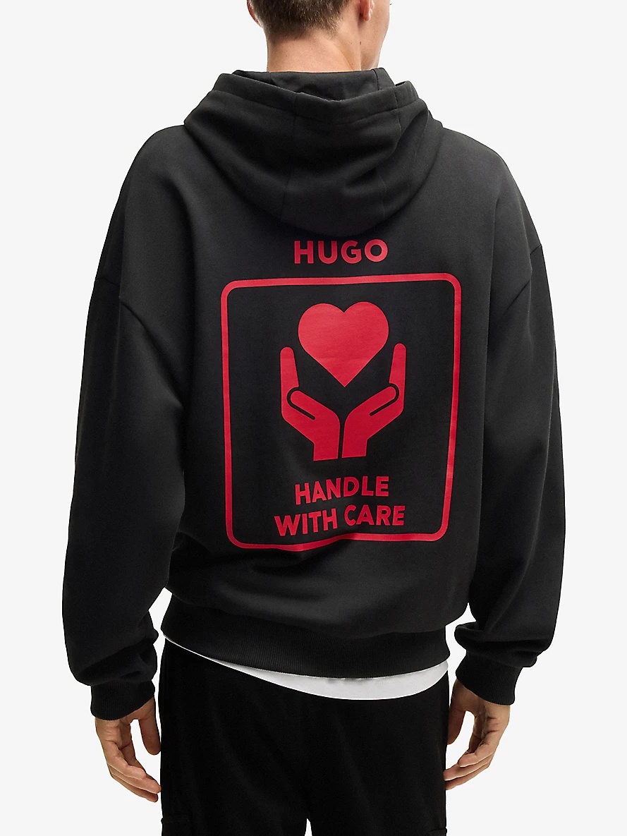 Brand-Print Cotton-Jersey Hoody - 3