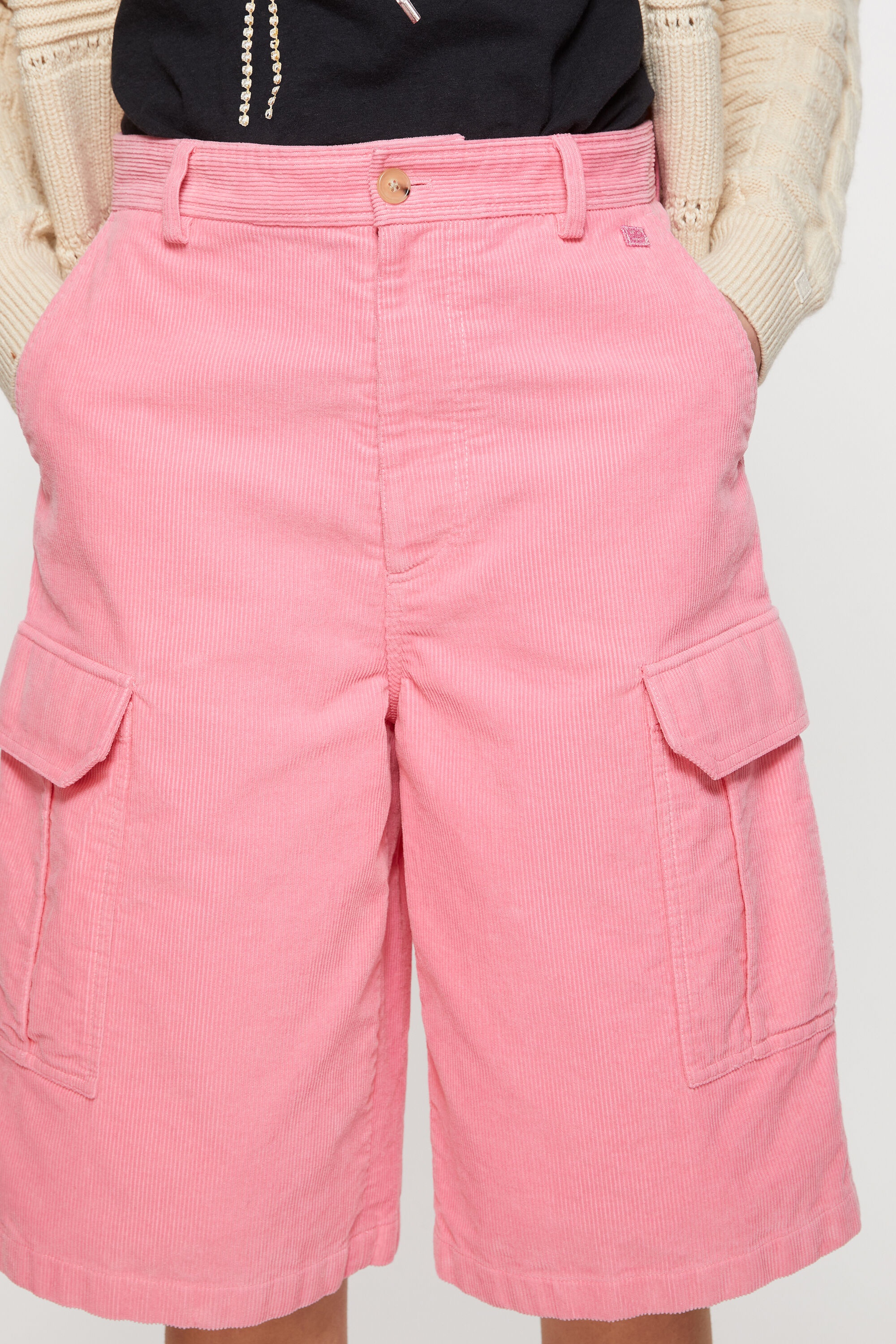 Corduroy shorts - Tango pink - 5